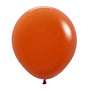 Fashion Solid Sunset Orange 45cm Latex Balloons Pack of 6