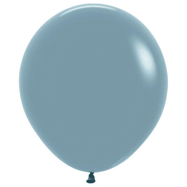 Pastel Dusk Blue 45cm Latex Balloons Pack of 6