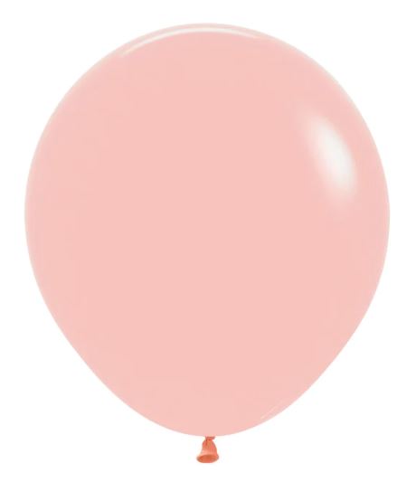 Pastel Melon Orange 45cm Latex Balloons Pack of 6