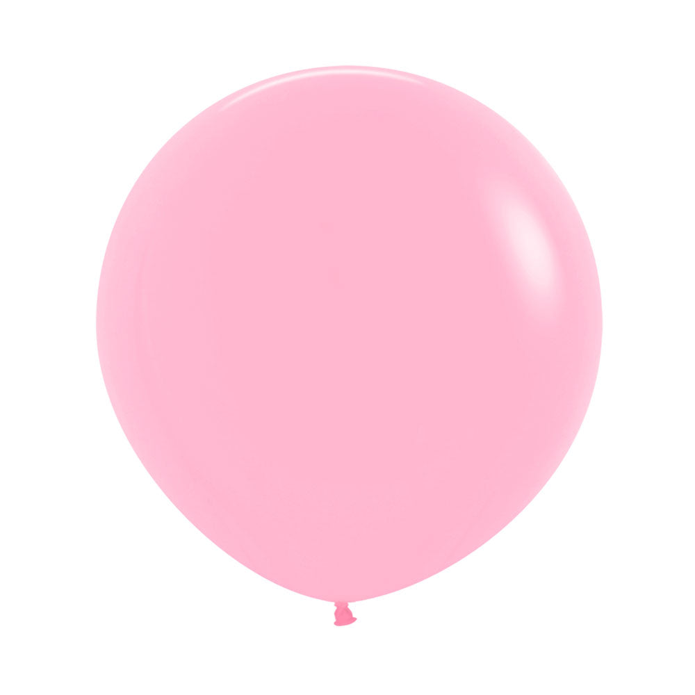 Pink Solid 60cm Latex Balloons Pack of 3