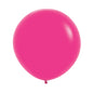 Hot Pink Solid 60cm Latex Balloons Pack of 3