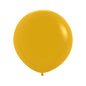 Mustard Solid 60cm Latex Balloons Pack of 3