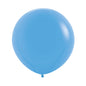 Blue Solid 60cm Latex Balloons Pack of 3