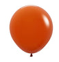 Fashion Solid Sunset Orange 60cm Latex Balloons Pack of 3