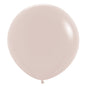 White Sand Solid 60cm Latex Balloons Pack of 3