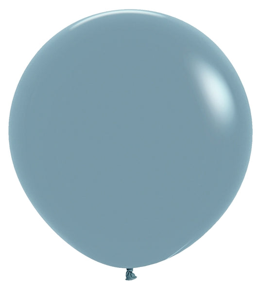 Pastel Dusk Blue 60cm Latex Balloons Pack of 3