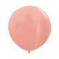 Metallic Rose Gold 60cm Latex Balloons Pack of 3