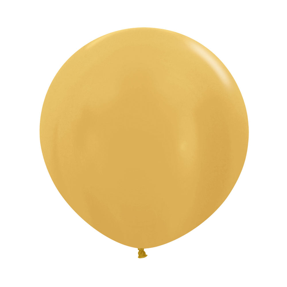 Metallic Gold 60cm Latex Balloons Pack of 3