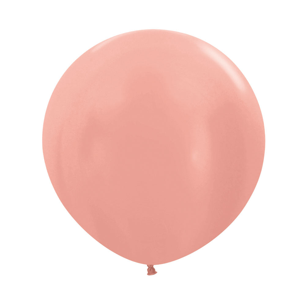 Metallic Rose Gold 90cm Latex Balloon