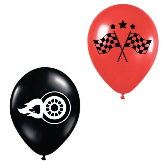 Racing Car Latex Balloons Pack of 10