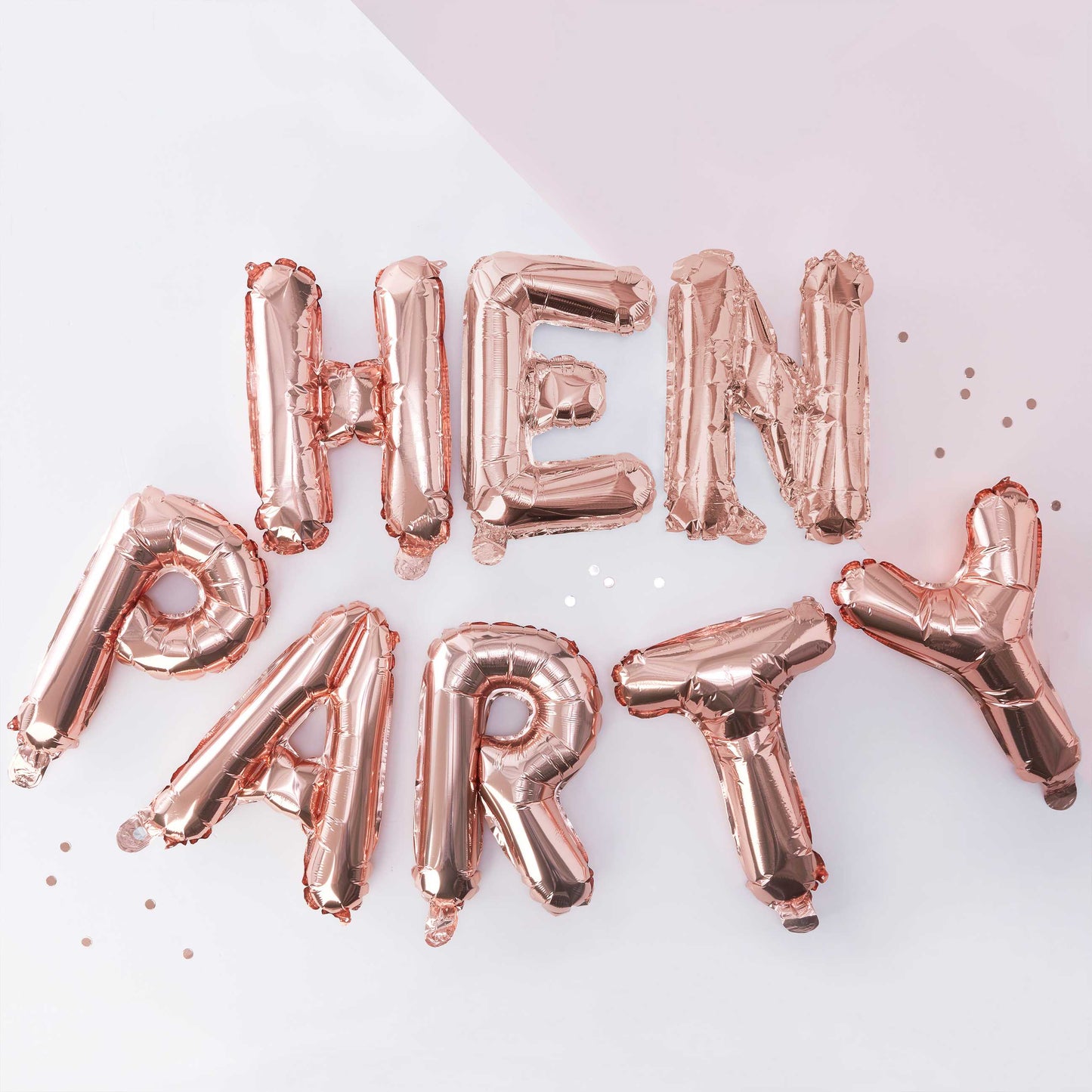 Rose Gold Bachelorette Party Balloon Bunting - Hen Party