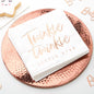 Rose Gold Twinkle Twinkle Baby Shower Napkins Pack of 16