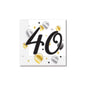 Milestone 40th Birthday Paper Napkins Pack of 20