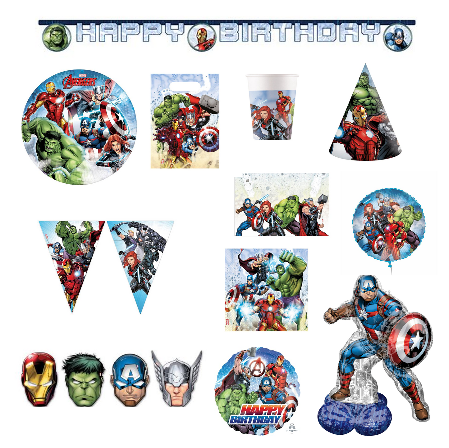 Avengers Bundle Kit for 8 Kids