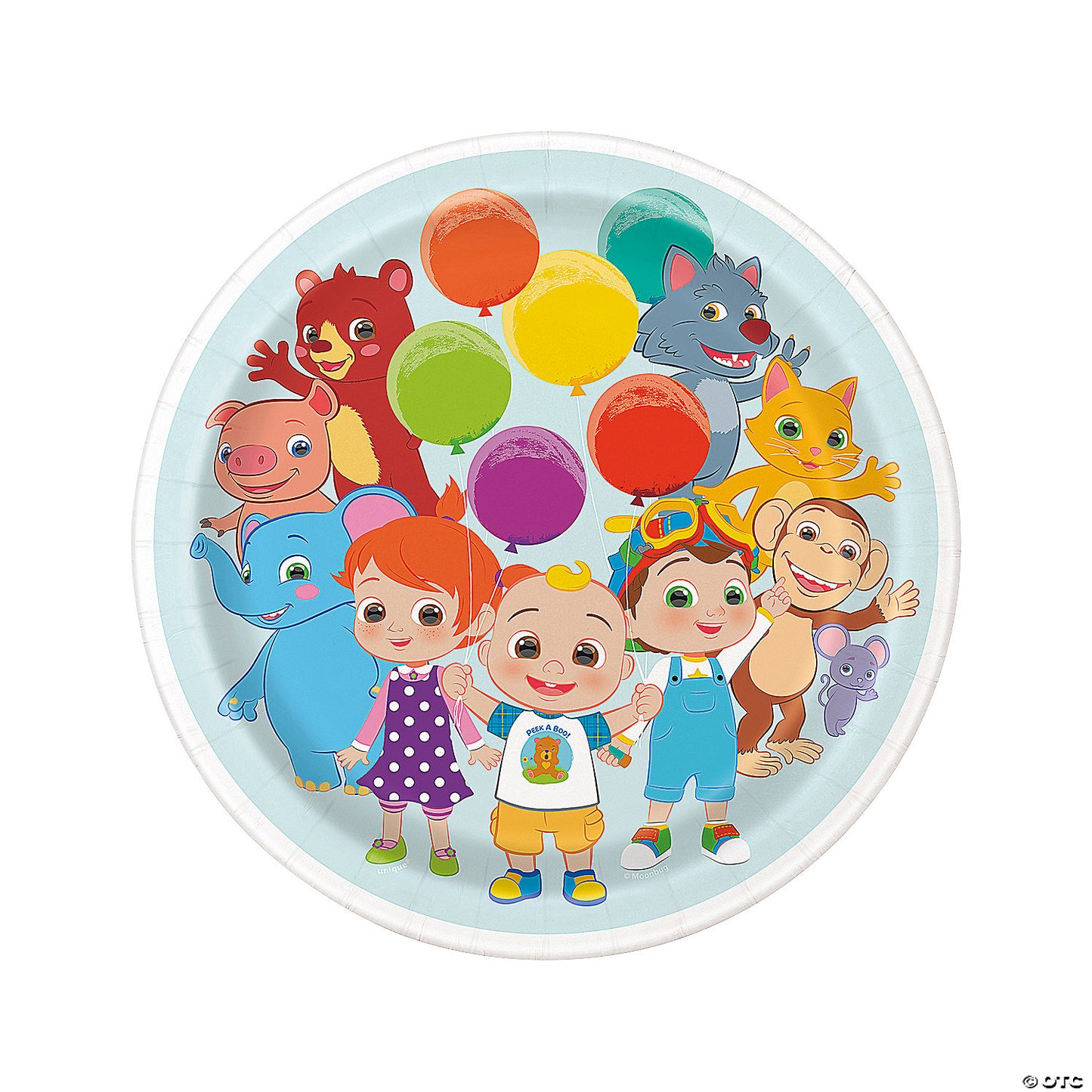 CoComelon Party Paper Dinner Plates Pack of 8