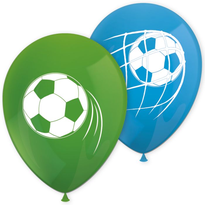 Soccer Fans Latex Balloons Pack of 8