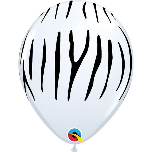 Zebra Print Latex Balloons Pack of 50