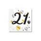 Milestone 21st Birthday Paper Napkins Pack of 20