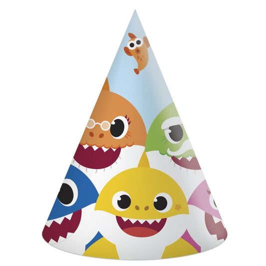 Baby Shark Paper Party Hats Pack of 6