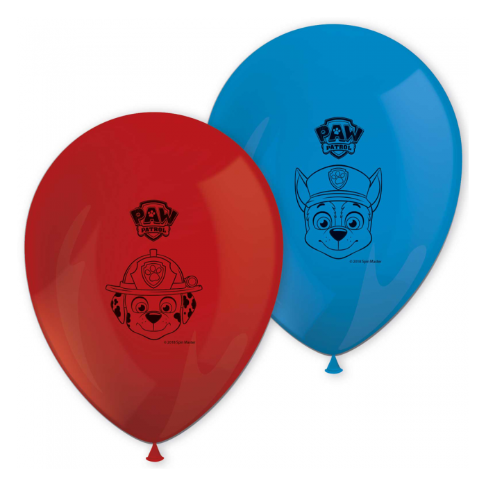 Paw Patrol Action Latex Balloons Pack of 8