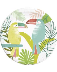 Tropical Toucan Paper Plates Pack of 8