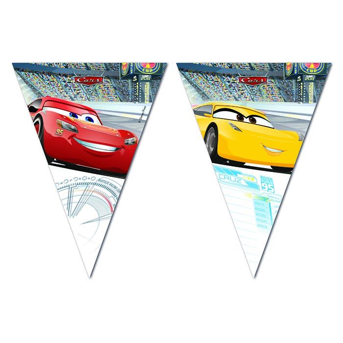 Cars Plastic Flag Banner