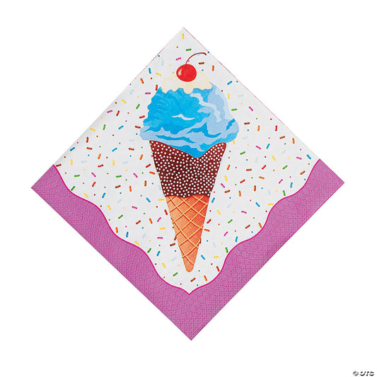 I Scream For Ice Cream Luncheon Napkins Pack of 16