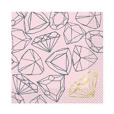 Bride To Be Foil Lunch Paper Napkins Pack of 16