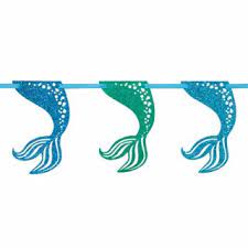 Mermaid Premium Glitter Garland Banner