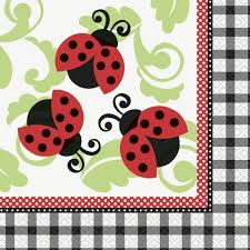 Lively Ladybug Lunch Napkins Pack of 16