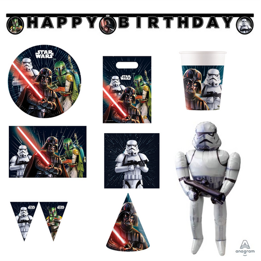 Star Wars Party Bundle Kits For 8 Kids