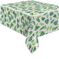 Tropical Leaves Plastic Tablecover